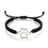 Guardian Paw Bracelet Black Silver