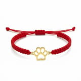 Guardian Paw Bracelet Red Gold