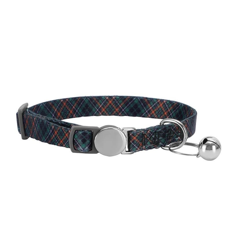 Wildflower Cat Collar — Meadow Plaid