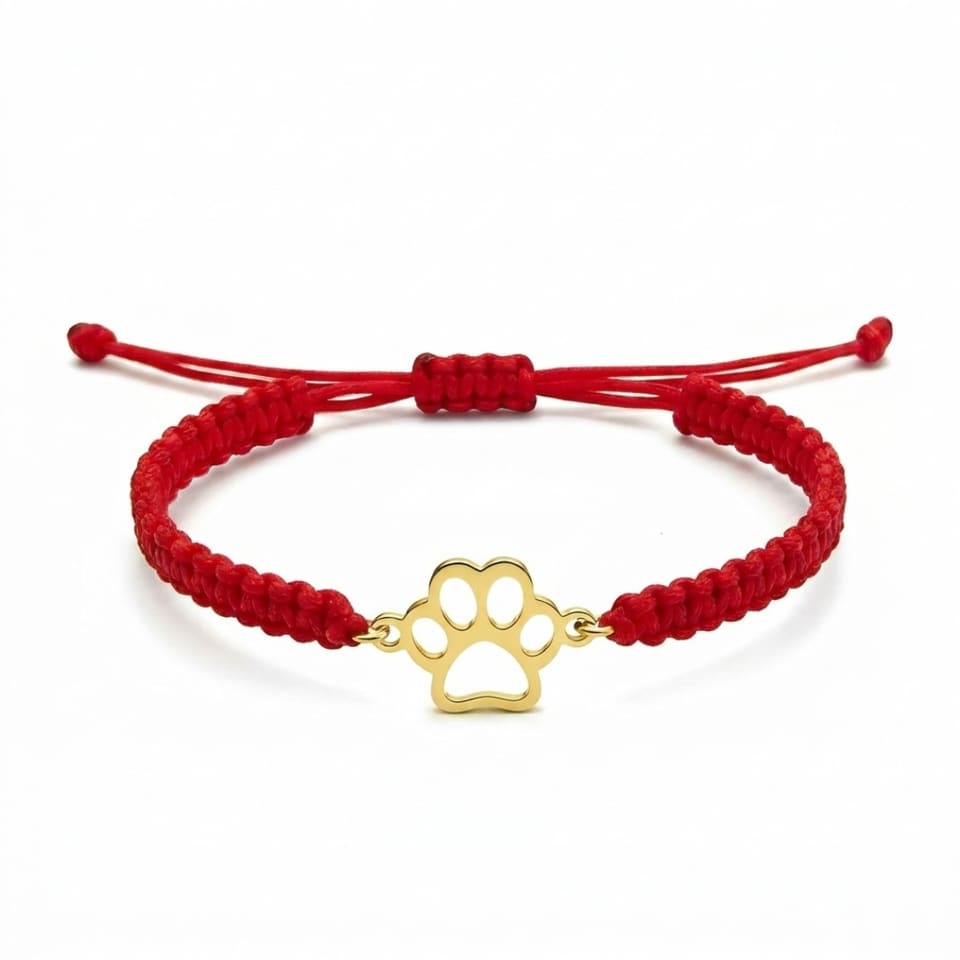 Guardian Paw Bracelet — Red/Gold